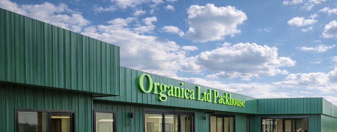 Organica Ltd Packhouse building facade